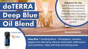 Check spelling or type a new query. Fabulous Doterra Deep Blue Oil Blend Uses Youtube