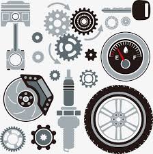 Components Car Parts Cartoon Part Cartoon Car Parts Gear Material Vector Auto Vect Automotive Logo Design Free Hand Drawing Graphic Design Background Templates