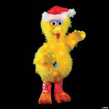 Sesame street christmas decorations yard. Northlight 18 Pre Lit Big Bird Sesame Street 3d Christmas Outdoor Decoration