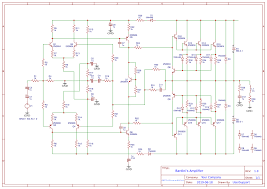 In this circuit one ic 4558 and 4 power transistors are used with some discrete components. Amplifier Power Search Easyeda