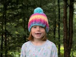 Lion brand yarn, a favorite quality yarn brand. Wool Ease Roving Stripes Free Hat Knitting Pattern