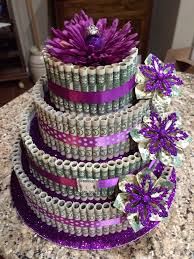 Money Cake Ideas For Mother S Birthday Money Cake 25th Birthday Cake For My Daughter A Antique Ring Her Father Gave Me For The Topper Birthday Ideas For Her Creative Money Gifts 25th Birthday Cakes