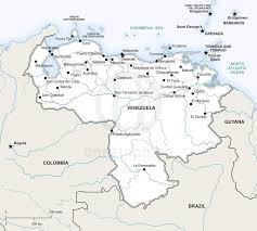 Venezuela location on the caribbean map. Vector Map Of Venezuela Political One Stop Map