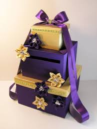 40 Gorgeous Purple And Gold Wedding Ideas Vis Wed Purple And Gold Wedding Card Box Wedding Gold Gift Card Box