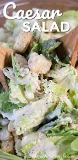 Caesar Salad Is One Of My All Time Favorite Salads A Rich And Creamy Caesar Dressing Is Tossed Ceasar Salad Recipe Caesar Salad Recipe Salad Dressing Recipes