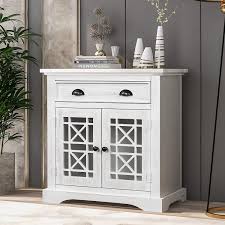 Maybe you would like to learn more about one of these? Buy Knocbel Accent Storage Cabinet With Glass Doors And Drawer Entry Hallway Console Table Sideboard Chest Fully Assembled 29 L X 14 7 W X 29 5 H Vintage White Online In Taiwan B08hm3k53p