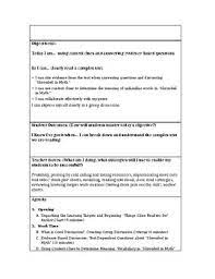 Lesson Plans For 6th Grade Expeditionary Learning Module 1 Unit 1