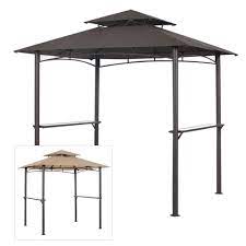 500 denier polyester fabric is uv treated. Garden Winds Replacement Canopy Top For Pacific Casual Bbq Grill Gazebo Walmart Com Walmart Com