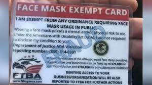 Simply open your design, click on the text and change anything you like. Group Behind Fraudulent Face Mask Exempt Cards Pledges To Keep Distributing Them Despite Website Takedown Abc News
