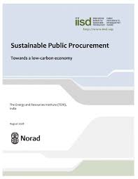 Sensei institude diploma in mechanical engneering. Sustainable Public Procurement Towards A Lowa Carbon Economy