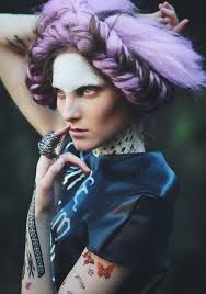 Can T We All Be Our Own Comic Character Purple Hair Hair Beauty