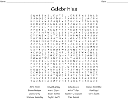Celebrity crosswords puzzles printable there are thirty one easy level. Celebrities Crossword Wordmint