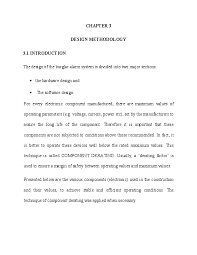 doc design methodology of a burglar alarm system