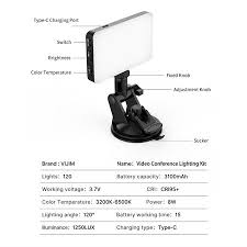 Please provide usd $8 per pieces price for conference kit. Vijim Vl120 Video Conference Lighting Kit With 3200k 6500k Dimmable Mini Led Video Light Suction Cup Silicon Cover Cold Shoe Mount Adapter 6pcs Color Filters For Live Streaming Video Conference Walmart Canada