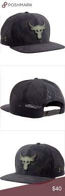 Under Armour X Project Rock Mesh Back Snapback Cap Under Armour Project Rock Flat Hats