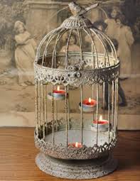 White Bird Cage Candle Holder Bird Cage Tea Light Holder Bird Cage Decor Tea Light Holder Bird Cage