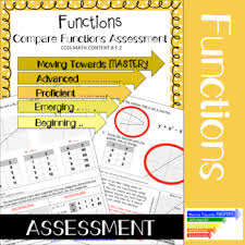 8 F 2 Compare Functions Assessment In 2020 Common Core Math Assessments Math Assessment Assessment