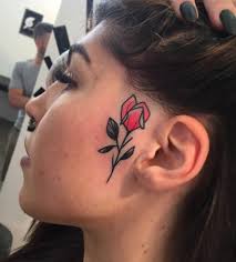 Rose Face Tattoo Face Tattoos Tattoos Face Tats