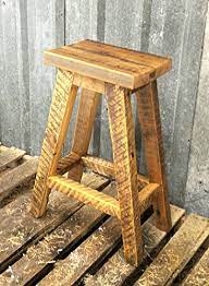 Sonoma 26 reclaimed wood counter height stool with metal legs, natural. Amazon Com Reclaimed Barnwood Stool Handmade