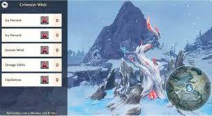 Change Crimson Wish Reward After Maxing Frostbearing Tree Genshin Impact |  Hoyolab