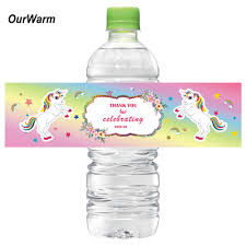 Personalized baby shower stickers & labels with no setup fees. Ourwarm 12pcs Unicorn Water Bottle Labels Theme Party Diy Decorations Baby Shower Sticker 22 6cm Birthday Party Supply Buy At The Price Of 2 99 In Aliexpress Com Imall Com