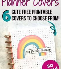 Makes the perfect personalized gift for a woman in your life or for yourself! Diy Planner Covers With Free Printables Great For Happy Planner
