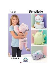 I wanted to make a super simple and soft friend for my daughter when she was a toddler and this is what i came up with. Simplicity Stuffed Plush Cats Sewing Pattern 8403 At John Lewis Partners