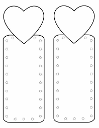 Pin By Sunny Morris On Jesien Bookmark Template Valentines Bookmarks Heart Bookmark