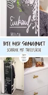 17 Geschenke Aus Der Kuche Diy Deko Wohnen Ikea Hack Sundlandet Schrank Mit Tafelflache In 2020 Ikea Diy Ikea Hack Work Diy