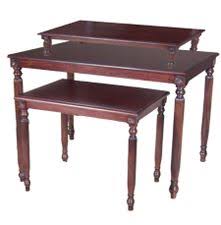 Mahogany Nesting Tables Nesting Tables Retail Display Wood Display