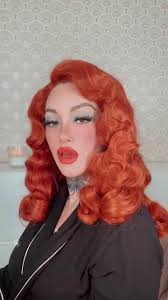 Me as Gilda 😆 #fashion #beauty #makeupartist #ritahayworth #makeup #beauty  #wig #lipstick #redlipstick #dressup #beautylook #makeuplook #vintage