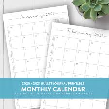 2020 2021 Monthly Printable Calendar Laura Kinker Designs Helping You Be Unapologetic Simple printable calendar 2021 january to december. 2020 2021 monthly printable calendar