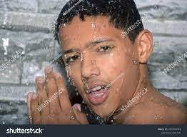 Cute Teen Boy Bathing Under Shower Stock Photo 2057370374 | Shutterstock