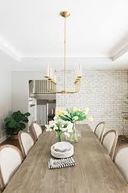 Modern Farmhouse Dining Table I Love The Natural Rustic Feel Of Our Dining Tab Farmhouse Dining Room Farmhouse Style Dining Room Living Room Dining Room Combo