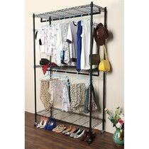 When i first moved to chicago, the cold, winter shock of a shared basement laundry room was there to greet me. Rolling Clothes Racks Garment Racks You Ll Love In 2021 Wayfair