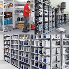 Auto Parts Shelving Store Valuable Auto Parts With The Best Solution Steel Shelving With The Appropriate Accessories
