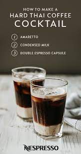 Coffee Cocktails Recipe Thai Iced Coffee Nespresso Recipes Gourmet Coffee