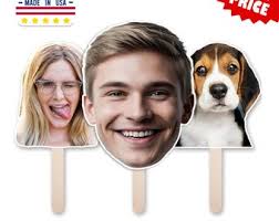 Custom Cutout Fat Head, Big Face, Hand-hold Fun Face, Party Décor,  Personalized, Real Life Size Contour Cut, Upload Your Photo, Waterproof