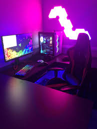 New Setup Maybe Went A Bit Crazy With Rgb Gamer Setup Computer Setup Gaming Room Setup