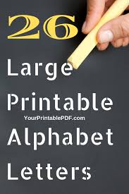 Free alphabet templates to print and cut out. 26 Large Printable Alphabet Letters Your Printable Pdf Lettering Alphabet Printable Alphabet Letters Large Printable Letters