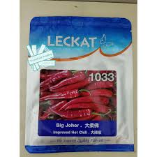 Apabila buah telah matang, bertukar dari hijau kepada merah 5. Buy Benih Cili Leckat Big Johore 1033 Repack 50 104 Biji Kulai Seetracker Malaysia