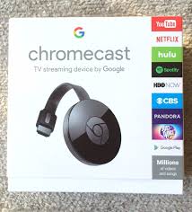 Chromecast By Google Tv Media Streaming Device 2nd Gen Latest Version Black New Chromecast Hulu Tv Streaming Tv