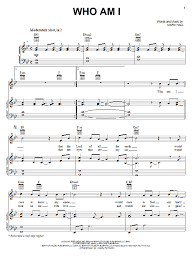Who Am I Sheet Music Casting Crowns Piano Vocal Guitar Right Hand Melody Sheet Music Notes Sheet Music Sheet Music Direct