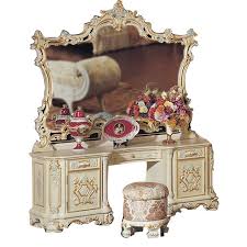 It comes along with two small drawers and a large drawer to give you sufficient room for all your cosmetics, jewelry and accessories. 2015 Baroque Luxury Makeup Mirror Dressing Table Mirror European Classical Carved Wood Dressing Table Bedroom Furniture Table Laptop Furniture Rattantable Ring Aliexpress