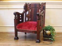 After 1820 and is considered the second, more robust phase of the neoclassical style, which earlier had been expressed in the adam s. Antique 19th Century Carved Dragons Empire Style Over Sized Arm Chair Antique Furniture Living Room Purchase Furniture Living Room Furniture