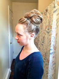Easy pentecostal hairstyles 1000 ideas about easy curly updo on pinterest. Quick Messy Bun For Long Hair Novocom Top