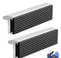 100mm Aluminiumlegierung 2 Stück Schraubstock Schutzbacken 100mm -  Magnetisch, Gummi-Alu, Für Empfindliche Werkstücke Schonbacken Mit Magnet