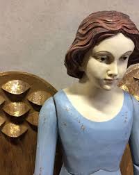Homco ceramic trio of angels figurines, vintage home interiors and gifts knick knacks, home accents and decor, homco #1430 allmyoldthings 5 out of 5 stars (190) $ 15.00. Large Angel Figurine Blue Angel Figurines And Statues Flowerfeldt Flowerfeldt