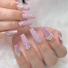 Pin By Ligia Elena On Nails Nails Design With Rhinestones Pink Acrylic Nails Bling Acrylic Nails