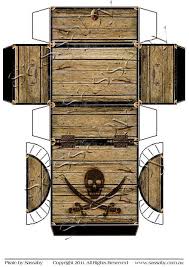 Pirate S Treasure Chest Box Instant Download Etsy Pirate Crafts Pirate Treasure Gift Box Template